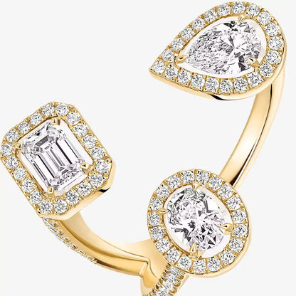 [Amore Jewelry]  Diamond Ring 0,25ct My Twin Trilogy