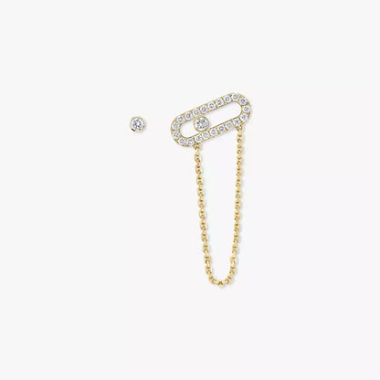 [Amore Jewelry Jewelry]Move Uno Diamva3ond Earrings