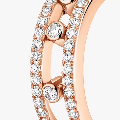 [Amore Jewelry Jewelry]Diamva3ond Pave_ Hoop Earrings Move