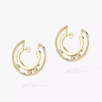 [Amore Jewelry] Move Romane Small Diamond Hoop Earrings