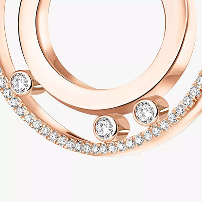 [Amore Jewelry] Move Romane Small Diamond Hoop Earrings