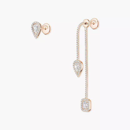 [Amore Jewelry]Diamond Drop Earrings My Twin