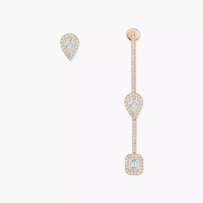 [Amore Jewelry]Diamond Drop Earrings My Twin