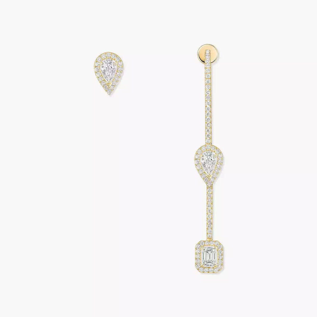 [Amore Jewelry]Diamond Drop Earrings My Twin