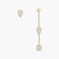 [Amore Jewelry]Diamond Drop Earrings My Twin