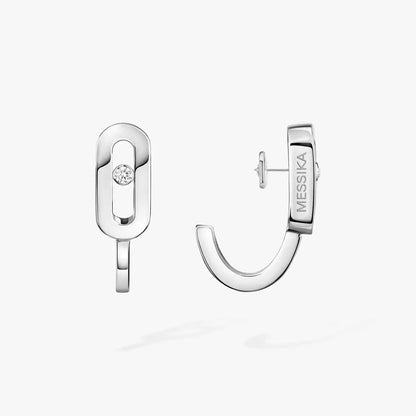 [Amore Jewelry Jewelry]Diamva3ond Mini Hoop Earrings Move Classique