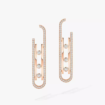 [Amore Jewelry]Diamond Pendant Earrings Move 10Th