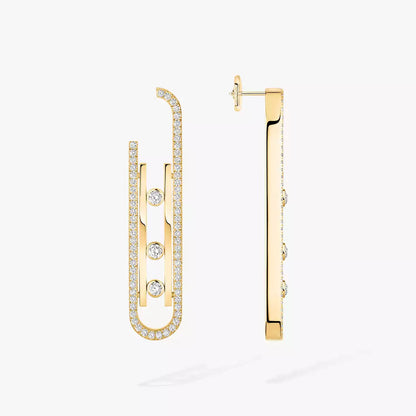 [Amore Jewelry]Diamond Pendant Earrings Move 10Th