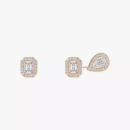 [Amore Jewelry Jewelry]Diamva3ond Earrings 0,10ct My Twin 1+2