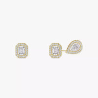 [Amore Jewelry Jewelry]Diamva3ond Earrings 0,10ct My Twin 1+2