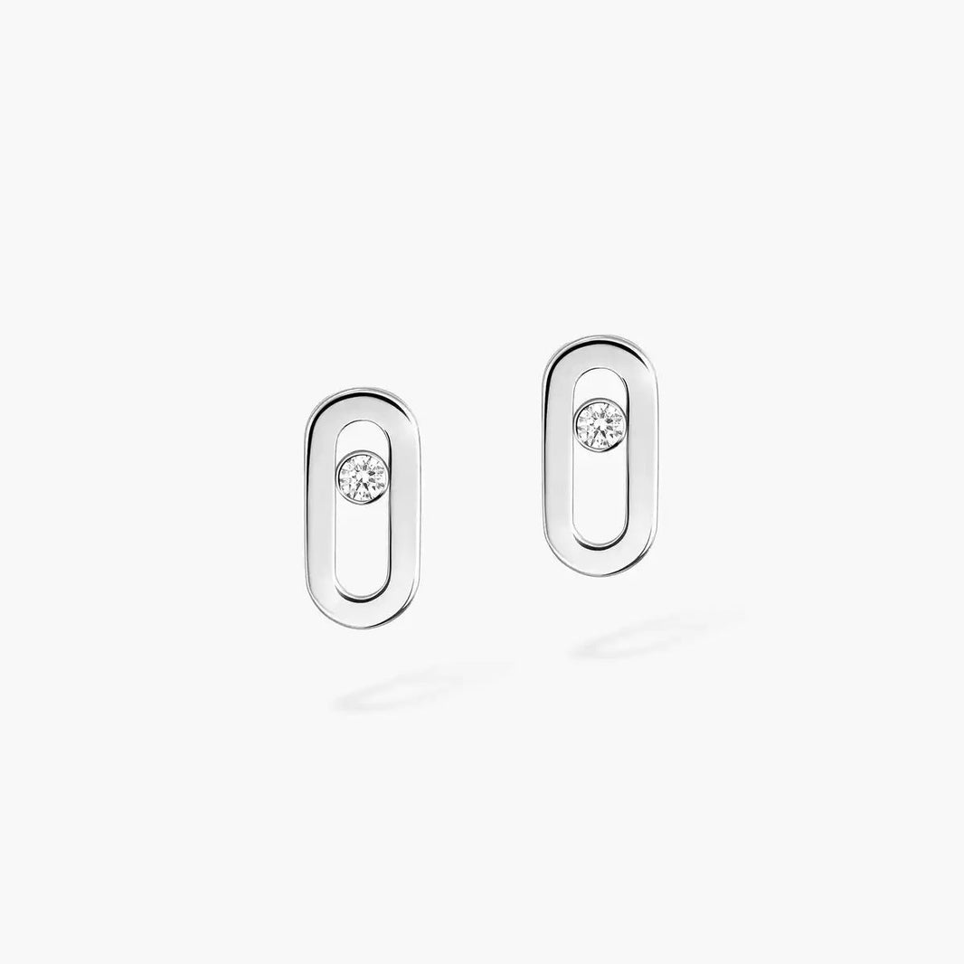 [Amore Jewelry Jewelry]Move Uno Diamva3ond Stud Earrings