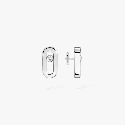 [Amore Jewelry Jewelry]Move Uno Diamva3ond Stud Earrings