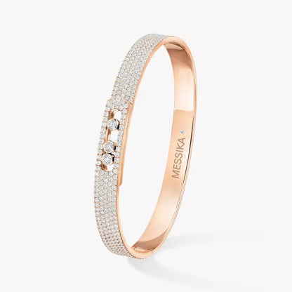 [Amore Jewelry]Move Noa Full Pavé Diamond Bangle Bracelet