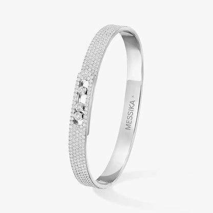 [Amore Jewelry]Move Noa Full Pavé Diamond Bangle Bracelet