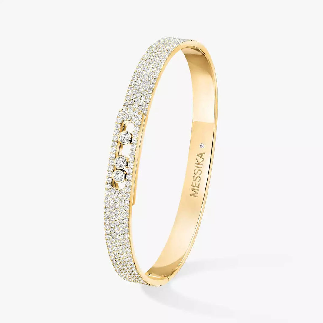 [Amore Jewelry]Move Noa Full Pavé Diamond Bangle Bracelet