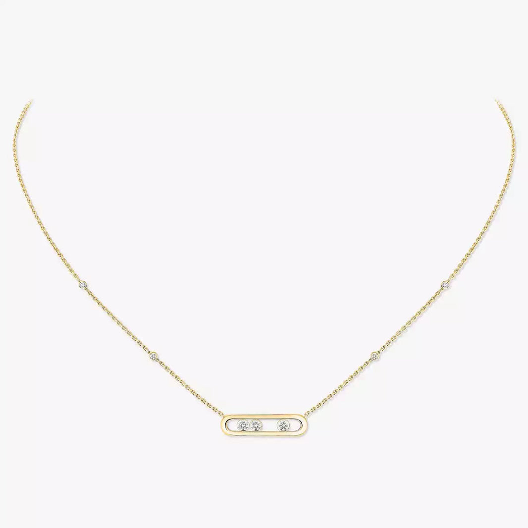 [Amore Jewelry] Baby Move Gold Diamond Necklace