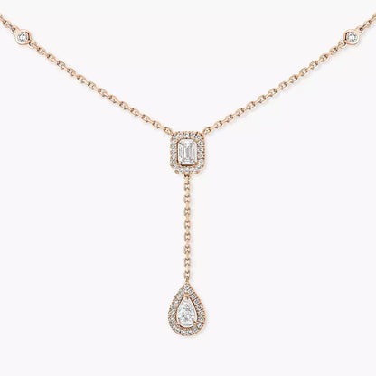 [Amore Jewelry]Gold Diamond Tie Necklace