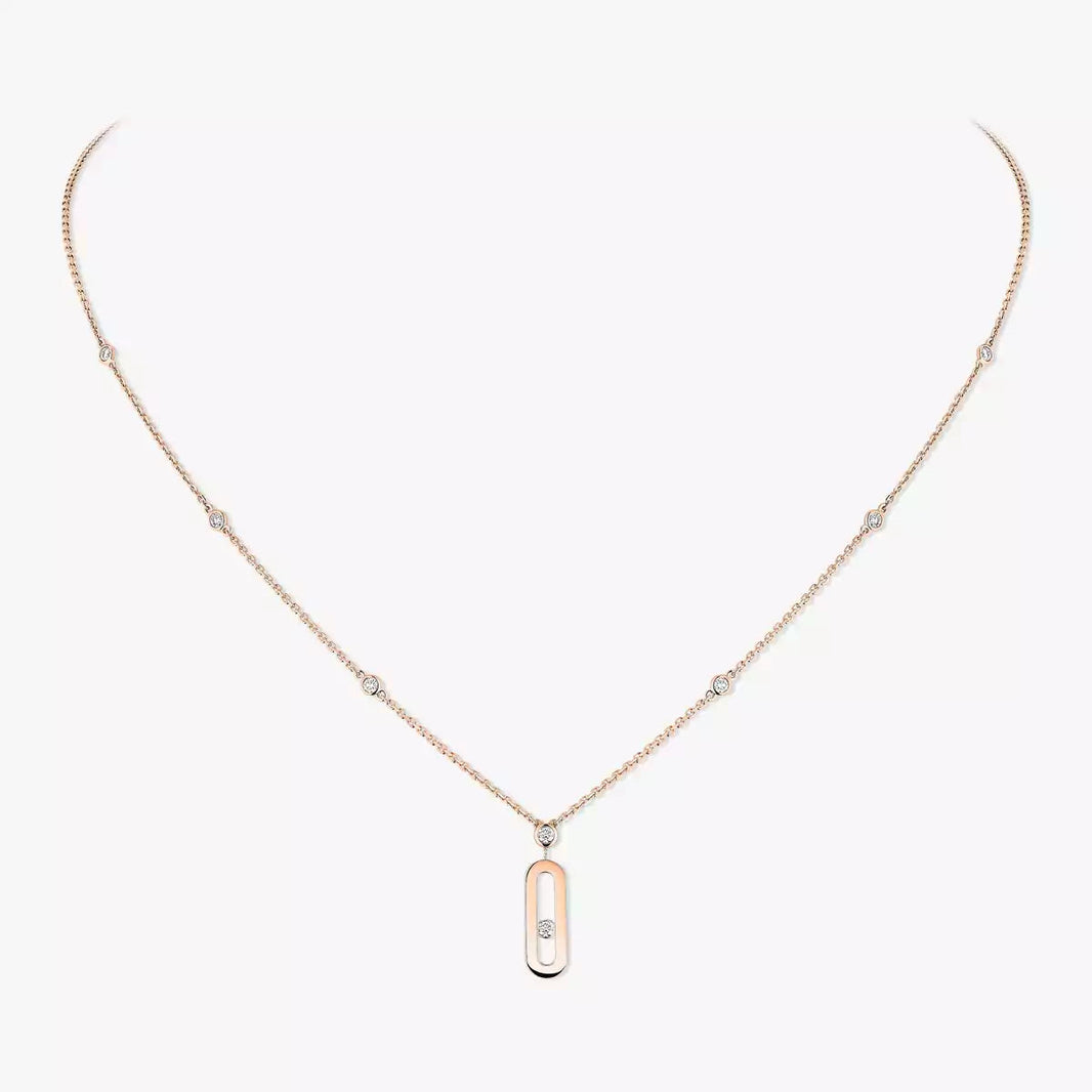 [Amore Jewelry] Move Uno Gold Diamond Long Necklace