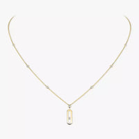 [Amore Jewelry] Move Uno Gold Diamond Long Necklace