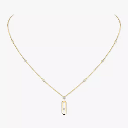 [Amore Jewelry] Move Uno Gold Diamond Long Necklace