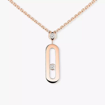 [Amore Jewelry] Move Uno Gold Diamond Long Necklace