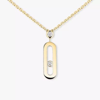 [Amore Jewelry] Move Uno Gold Diamond Long Necklace