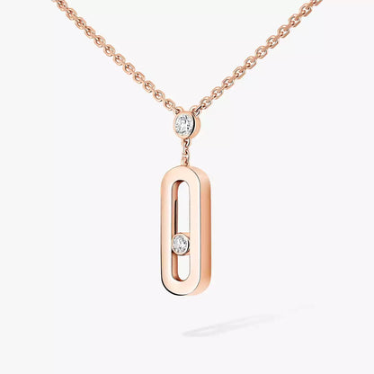 [Amore Jewelry] Move Uno Gold Diamond Long Necklace