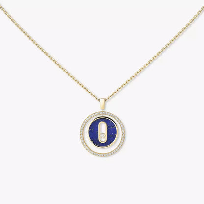 [Amore Jewelry]Lucky Move Diamond Necklace in Rose Gold and White Mother-of-Pearl