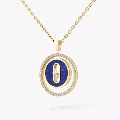 [Amore Jewelry]Lucky Move Diamond Necklace in Rose Gold and White Mother-of-Pearl
