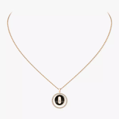 [Amore Jewelry]Lucky Move Diamond Necklace in Rose Gold and White Mother-of-Pearl