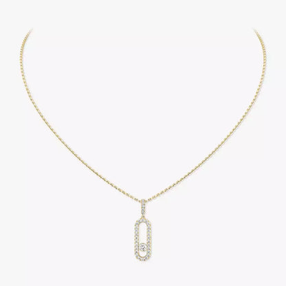 [Amore Jewelry]Move Uno Diamond Necklace in Rose Gold