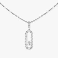[Amore Jewelry]Move Uno Diamond Necklace in Rose Gold
