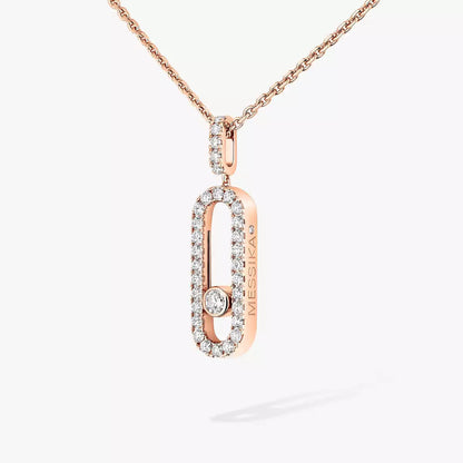 [Amore Jewelry]Move Uno Diamond Necklace in Rose Gold