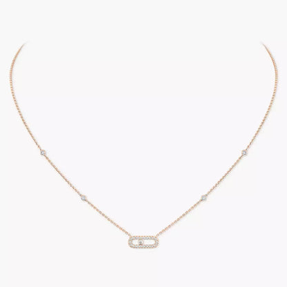 [Amore Jewelry]Diamond Necklace Move Uno
