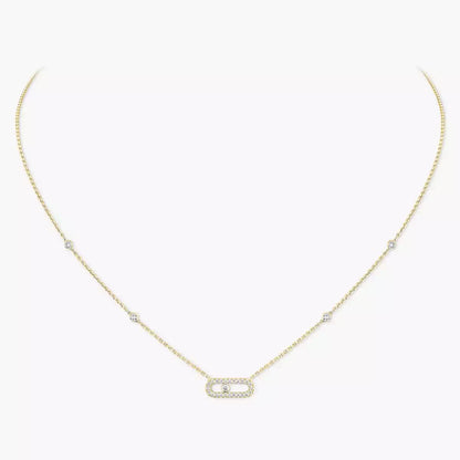 [Amore Jewelry]Diamond Necklace Move Uno