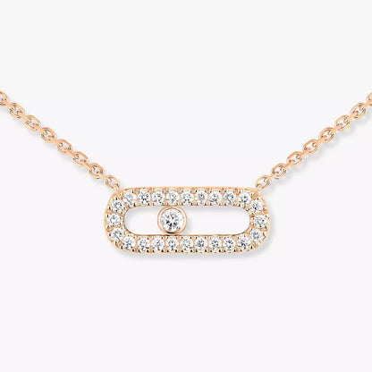 [Amore Jewelry]Diamond Necklace Move Uno