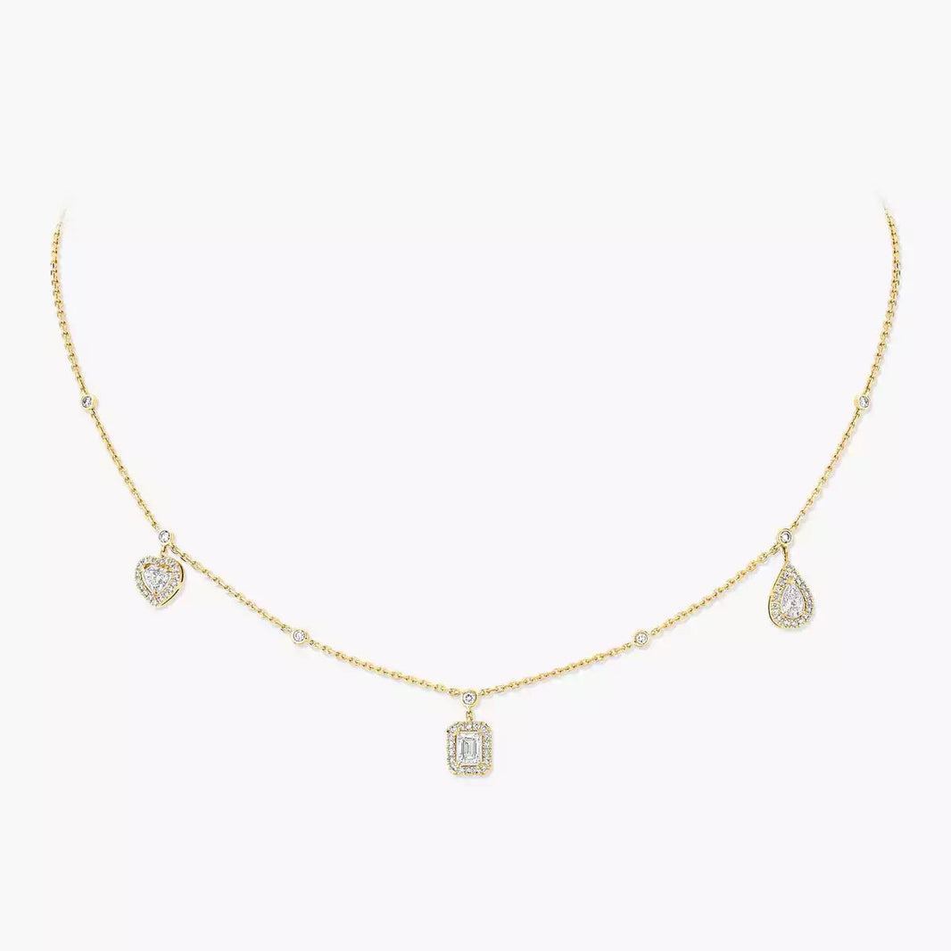 [Amore Jewelry]My Twin Diamond Necklace in Silver