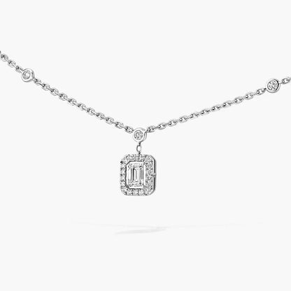 [Amore Jewelry]My Twin Diamond Necklace in Silver