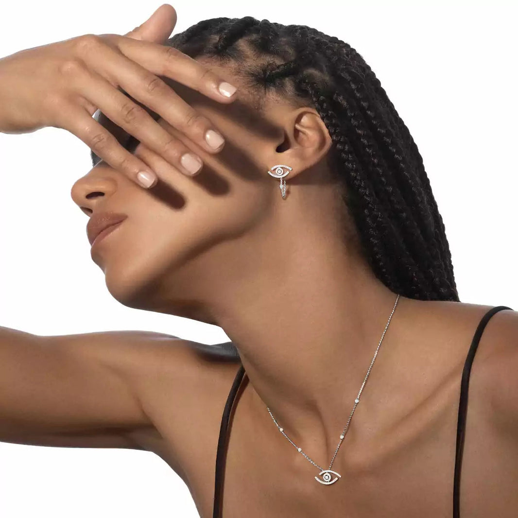 [Amore Jewelry Jewelry]Lucky Eye Diamva3ond Earrings
