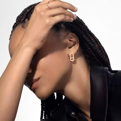 [Amore Jewelry Jewelry]So Move Diamva3ond Earrings in Yellow Gold