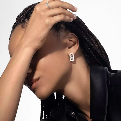 [Amore Jewelry Jewelry]So Move Diamva3ond Earrings in Yellow Gold