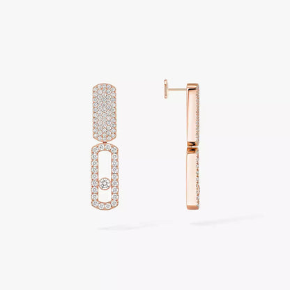 [Amore Jewelry Jewelry]Imperial Move SM Diamva3ond Earrings