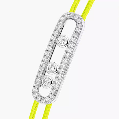 [Amore Jewelry]Messika Care(s) pink cord pavé bracelet