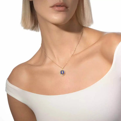 [Amore Jewelry]Lucky Move Diamond Necklace in Rose Gold and White Mother-of-Pearl