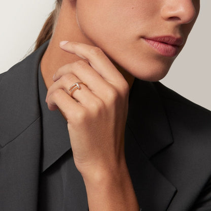 [Amore Jewelry]JUSTE 1.8MM HALF DIAMOND RING
