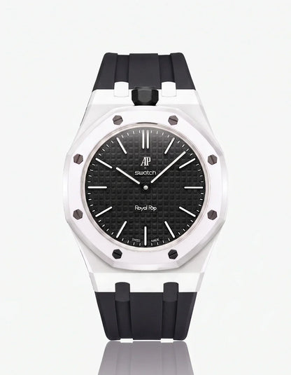 Silicone Strap & Case Royal Pop Ocho Negro(Customize  Colors)
