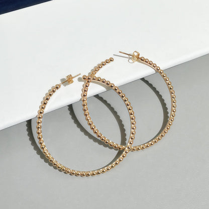 [Amore Jewelry] SMOOTH BEAD STUD EARRINGS