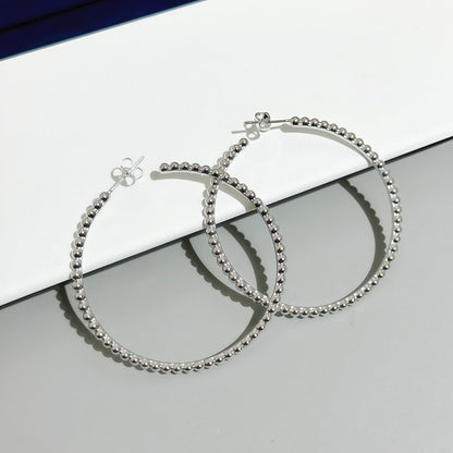 [Amore Jewelry] SMOOTH BEAD STUD EARRINGS