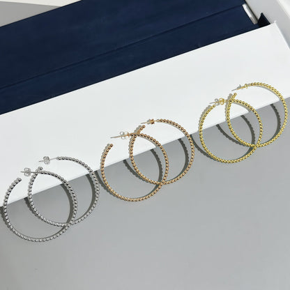 [Amore Jewelry] SMOOTH BEAD STUD EARRINGS