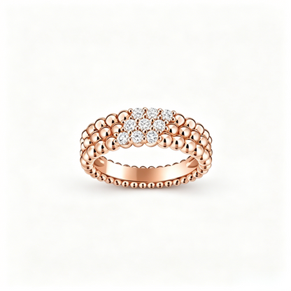 [Amore Jewelry] THREE-ROW DIAMOND RING